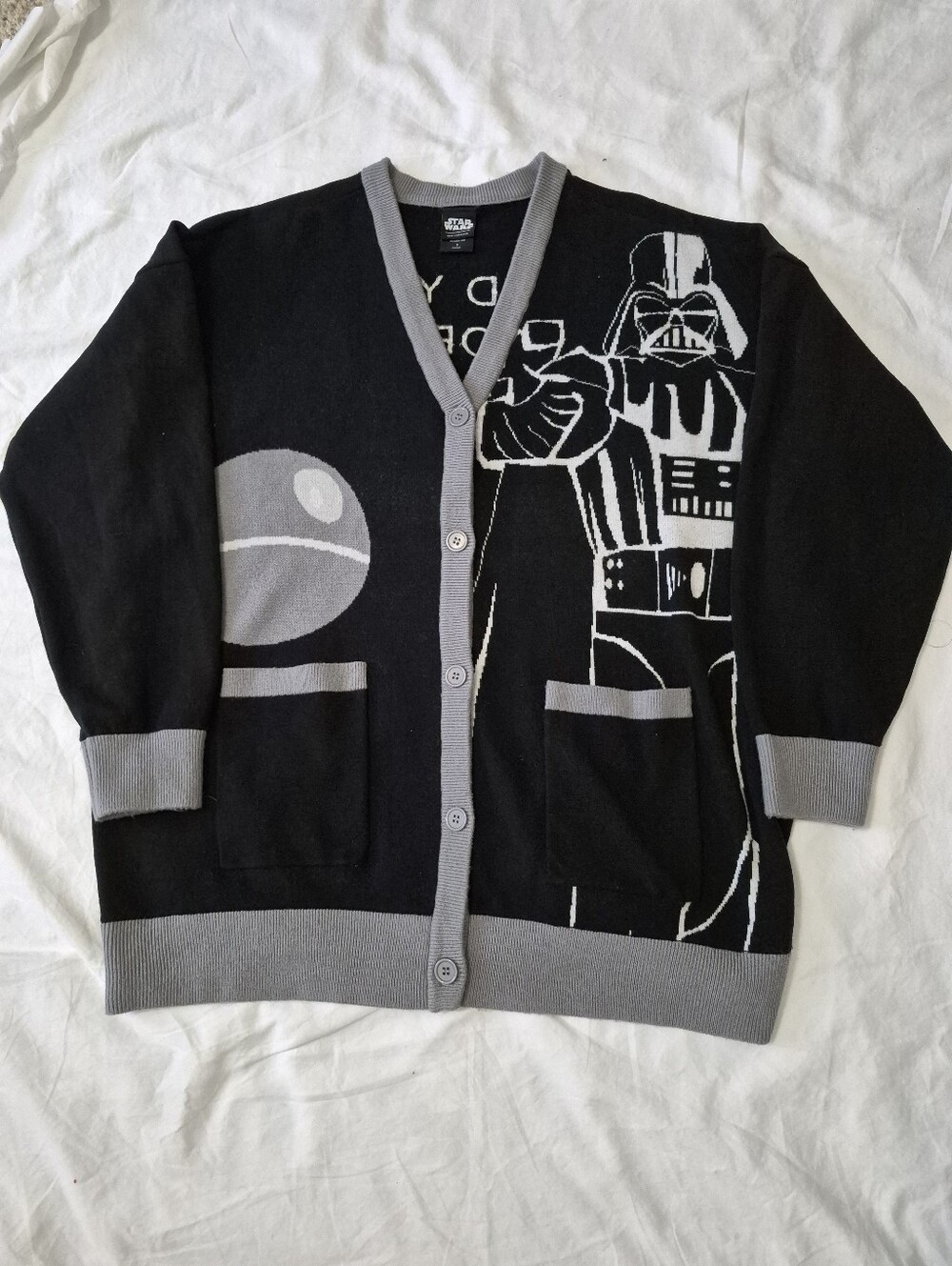 Her Universe Star Wars Darth Vader Black Cardigan Sweater Women 1X Geek Fandom